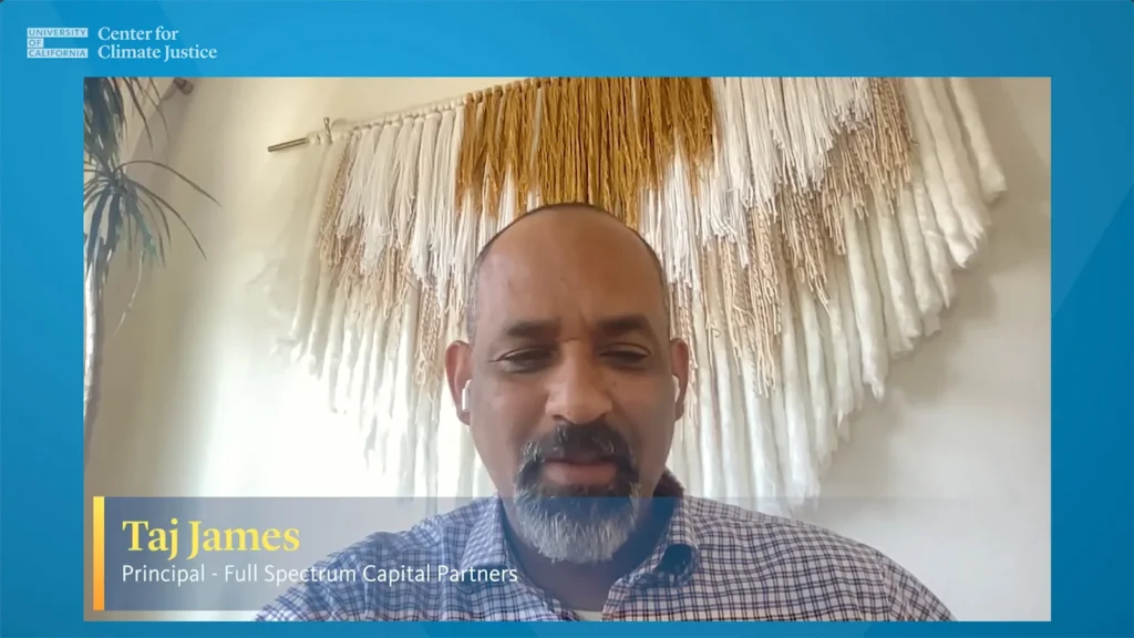 Taj James - Center for Climate Justice Career Interview